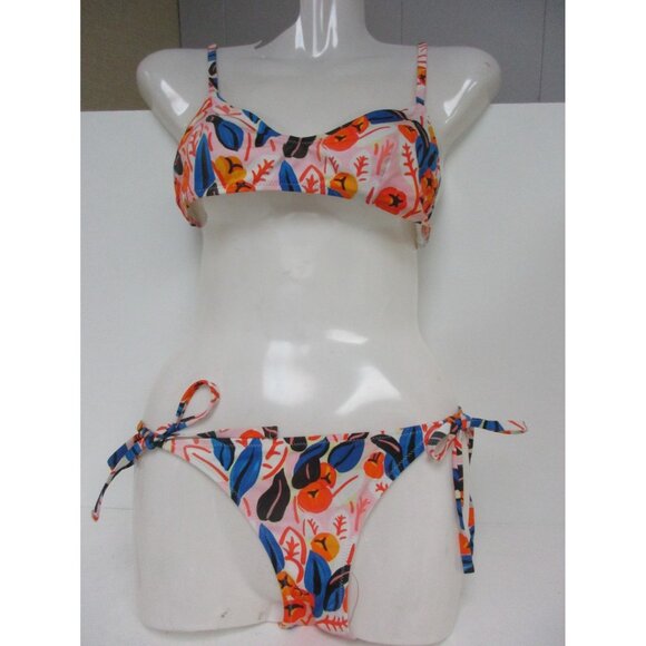 SOLID & STRIPED Other - Solid & Striped 2-Piece Ginger Leaf Design Bikini Set Measures To XS NWOT!